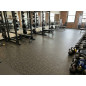 Piso de borracha para academia 1,2 x 2 metros, espessura 4 mm, preto