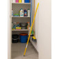Heavy Duty Brush, Broom or Mop Handle, 140 cm, Adaptable to Any Brush, Yellow