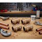 4 Stück Reparatur von Kupferrohren 18mm. Klemmverbindungen aus Messing für die Reparatur von Kupferrohrlecks