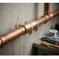 18mm brass pore stopper clamp for copper pipes. Recommended for 18mm pipes.