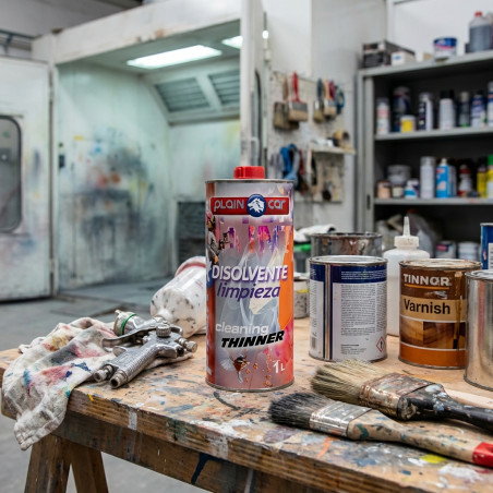 Solvente de limpeza, utilizado para limpeza de ferramentas utilizadas em sistemas de pintura ou envernizamento 1 litro