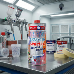 Solvente sintetico per la pulizia 1 litro | Solvente universale incolore e ad asciugatura rapida per la rimozione di vernice o v