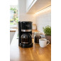 Cafetera de Goteo 15 Tazas 900W Orbegozo | Maquina de Cafe 1,5 litros negra | Cafetera de Diseño con Jarra
