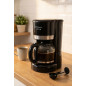 Cafetera de Goteo 15 Tazas 900W Orbegozo | Maquina de Cafe 1,5 litros negra | Cafetera de Diseño con Jarra