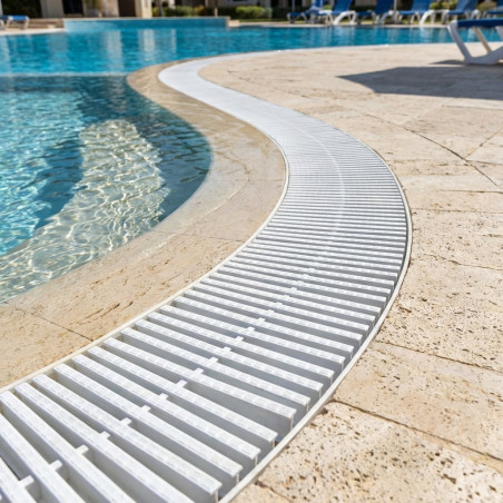 Module de 45 grilles pour courbes, Mesures 1 mètre, hauteur 22 mm, largeur 195 mm