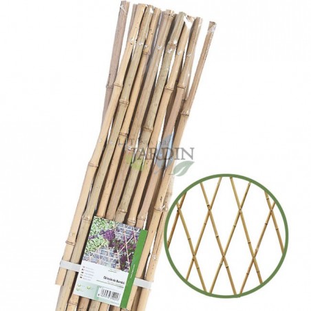 Bois Treillis de Jardin Naturel Structure de Jardin 60 x 240 cm Grillage Enclos Clôture en Treillis extensible pour jardins