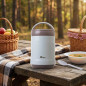 Boîte Alimentaire Isotherme 1400ml, Thermo Isolant Contenant, Thermos Alimentaire Chaud sans BPA, pour Ecole, Bureau, Camping