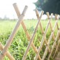 Natürlicher Holzgitterzaun für den Garten, Struktur 60 x 240 cm, ausziehbarer Gitterzaun für Gärten, Gehege und Umzäunung Natürlicher Holzgitterzaun für den Garten, Struktur 60 x 240 cm, ausziehbarer Gitterzaun für Gärten, Gehege und Umzäunung