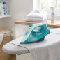 Thulos steam iron, ceramic-coated soleplate, 2200W. [Green]