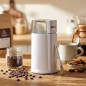 Macinacaffè bianco 60 g | Macinacaffè per macinare chicchi freschi in pochi secondi | Macinacaffè elettrico da 160 W
