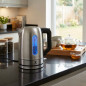 Bouilloire électrique en acier inoxydable de 1,7 litre | Petite bouilloire électrique | Théière électrique portable pour infusio