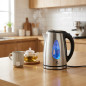 Elektrischer Wasserkocher aus Edelstahl (1 Liter) | Kleiner Wasserkocher | Tragbare elektrische Teekanne für Aufgüsse oder Tee
