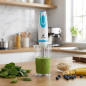 Thulos 2-speed hand blender with stainless steel rod and blades [Color Azul] .