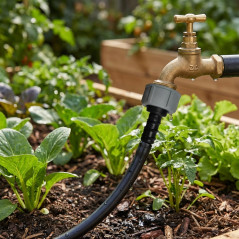 Female thread link for drip irrigation 16mm x 3/4'', tap to 16mm pipe connector