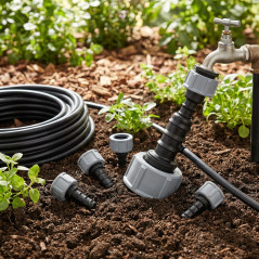 5 x Female thread link for drip irrigation 16mm x 3/4'', tap to tube connector 16mm