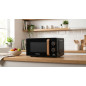 Micro-ondes design Orbegozo 20 L 700 W avec grill | Micro-ondes de comptoir noir | 6 niveaux de puissance