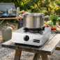 Orbegozo 1-Burner Butane Gas Stove | Stainless Steel Camping Gas Stove for Outdoor Use | Portable Butane and Propane Stove