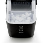Máquina de gelo autolimpante portátil com alça, 8 cubos de gelo em formato de bala/6 a 8 minutos, 12 kg/24 h