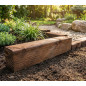Treated Wooden Sleeper 22x12x250 cm | Garden Edging for Demarcation and Exterior Decoration in Gardens Treated Wooden Sleeper 22x12x250 cm | Garden Edging for Demarcation and Exterior Decoration in Gardens