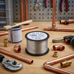 Tin-Silver 8% Lead-Free Solder Coil 100g | Alloy for Soft Soldering on Copper