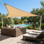Tenda da sole impermeabile beige | Vela ombreggiante triangolare 3,6 x 3,6 x 3,6 m | Tende da sole per esterni, patio e giardino
