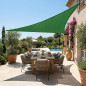 Waterproof Green Outdoor Awning | Triangular Shade Sail 3.6 x 3.6 x 3.6 m | UV Protection Outdoor Patio and Garden Awnings