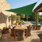 Toldo Impermeable Exterior Verde | Toldo Vela de Sombra Triangular 3,6 x 3,6 x 3,6 m | Toldos para Patio Exterior Jardin UV