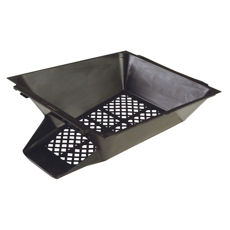 Cuvette Pondoir, Seau en plastique robuste pour s'adapter au support de plancher en métal, 26x34x12 cm Cuvette Pondoir, Seau en plastique robuste pour s'adapter au support de plancher en métal, 26x34x12 cm