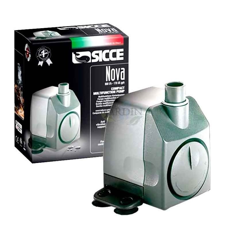 Pompe Eau Submersible Nova 2,2 m - 800 l/h Mini Pompe Aquarium, Ajustable Pompe Fontaine pour Étang Fontaine 