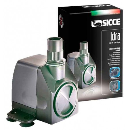 Pompa Acqua Sommersibile Idra 2,2 m - 1300 l/h Mini Pompa per Acquario, Pompa Regolabile per Fontana da Giardino