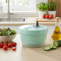 Rotierende Salatschleuder 19 x 15 cm | Gemüseabtropfgestell | Professionelles Küchengerät