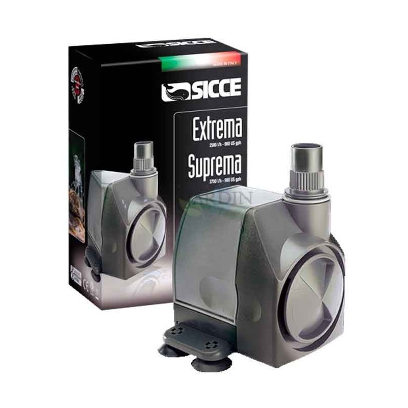 Tauchpumpe Extrema 2,5 m - 2500 l/h, Mini-Aquarium-Pumpe, verstellbare Fontänenpumpe für Teiche Tauchpumpe Extrema 2,5 m - 2500 l/h, Mini-Aquarium-Pumpe, verstellbare Fontänenpumpe für Teiche