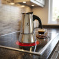 Cafetera Acero Inoxidable | Cafetera Italiana 10 Tazas Inducción | Cafetera Espresso | Cafetera Apta para todo tipo de cocinas