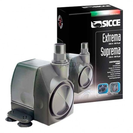 Pompe Eau Submersible Suprema 2,5 m - 3700 l/h Mini Pompe Aquarium, Ajustable Pompe Fontaine pour Étang Fontaine 