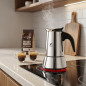 Cafetière en acier inoxydable | Cafetière italienne 6 tasses compatible induction | Machine à expresso | Convient à toutes les p
