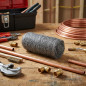 Pack of 10 Steel Wool Rolls 7x4 cm, Set of fine and soft steel fibers for cleaning copper pipes and joints Pack of 10 Steel Wool Rolls 7x4 cm, Set of fine and soft steel fibers for cleaning copper pipes and joints