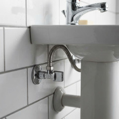 1/2" x 1/2" Eckabsperrventil | Ventil für Spülbecken, Waschbecken und Spülkästen