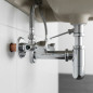 Doppelabsperrventil mit Rückschlagventil 1/2" x 3/8" x 3/8" | Doppelausgang für Sanitär- und Installationsarbeiten