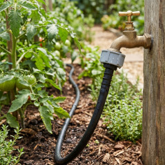 Connettore filettato femmina 16 mm x 3/4'' per irrigazione a goccia | Confezione da 100 connettori da rubinetto a tubo 16 mm