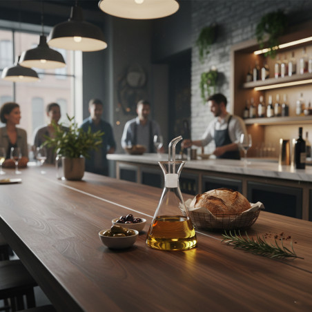 Aceitera de Cristal Antigoteo | Dispensador de aceite con boquilla extraíble | Capacidad de 125 ml