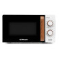Orbegozo 20L 700W Designer Microwave with Grill | White Countertop Microwave | 5 Power Levels
