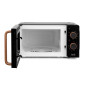 Orbegozo 20L 700W Designer Microwave with Grill | Black Countertop Microwave | 5 Power Levels