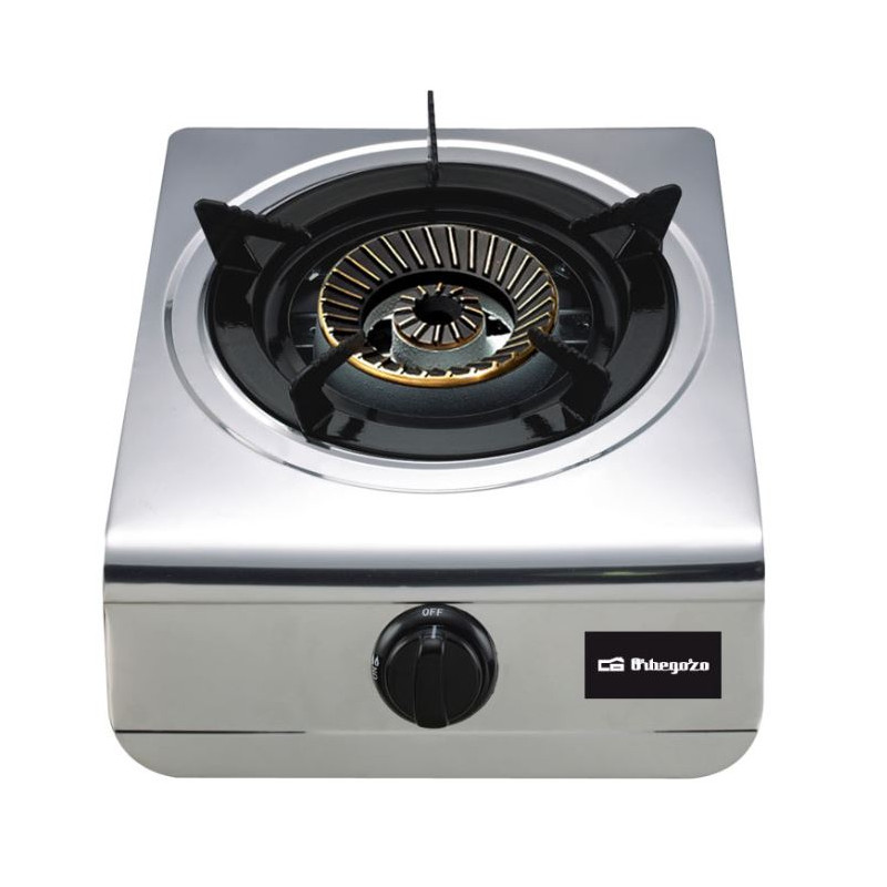 Orbegozo 1-Burner Butane Gas Stove | Stainless Steel Camping Gas Stove for Outdoor Use | Portable Butane and Propane Stove