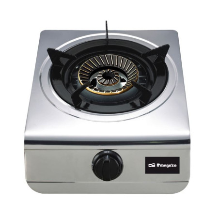 Orbegozo 1-Burner Butane Gas Stove | Stainless Steel Camping Gas Stove for Outdoor Use | Portable Butane and Propane Stove