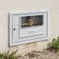 Polypropylene Water Meter 50x35x20cm | Meter Cabinet with Viewing Window and Frame for Recessed Installation | Lock and Key