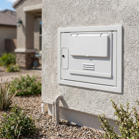 Armario para Contador de Agua con Mirilla 50x35x20 cm | Caja de Registro en PVC