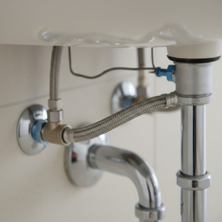 Latiguillo de Fontanería 15cm, 3/8" Macho - 3/8" Hembra | Latiguillo Inoxidable | Latiguillo de Grifo Flexible