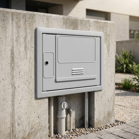 Armario para Contador de Agua con Mirilla 50x35x20 cm | Caja de Registro en PVC