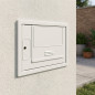 Polypropylene Water Meter 50x35x14cm | Meter Cover without Viewing Window with Frame for Recessed Installation | Lock and Key Polypropylene Water Meter 50x35x14cm | Meter Cover without Viewing Window with Frame for Recessed Installation | Lock and Key