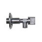 Robinet d'arrêt coudé professionnel 1/2" x 3/8" | Robinet pour éviers, lavabos et toilettes | Robinet d'arrêt coudé anticalcaire